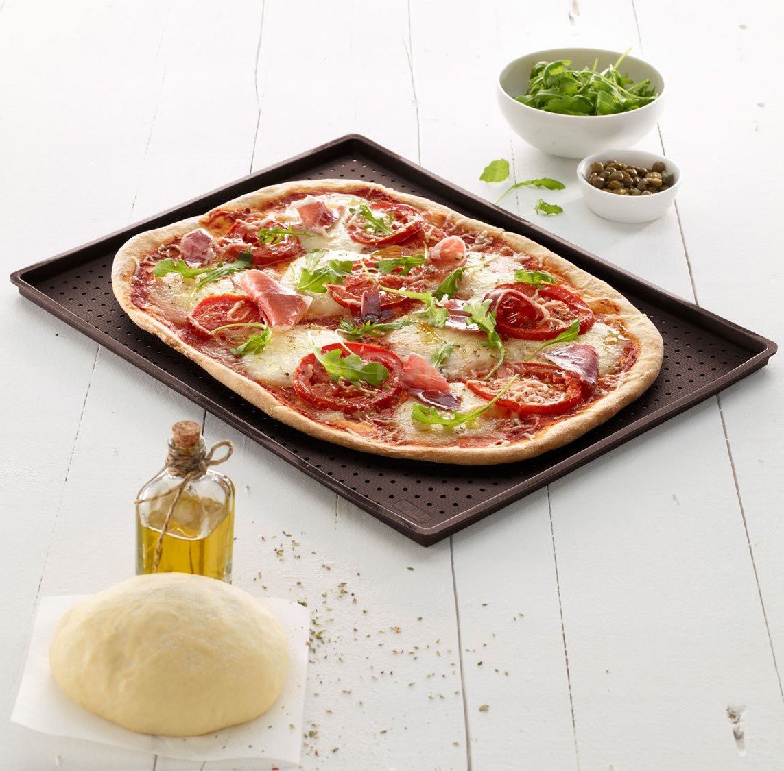 Коврик перфорированный силиконовый для пиццы Pizza оптом - Фото №4