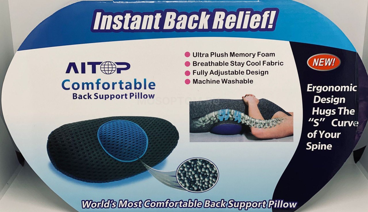 Ортопедическая подушка для спины с эффектом памяти Instant Back Relief оптом - Фото №2