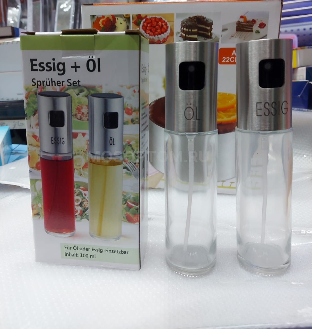 Распылитель-дозатор для масла и уксуса Essig+Ol Spruher Set 2шт по 100мл оптом - Фото №7