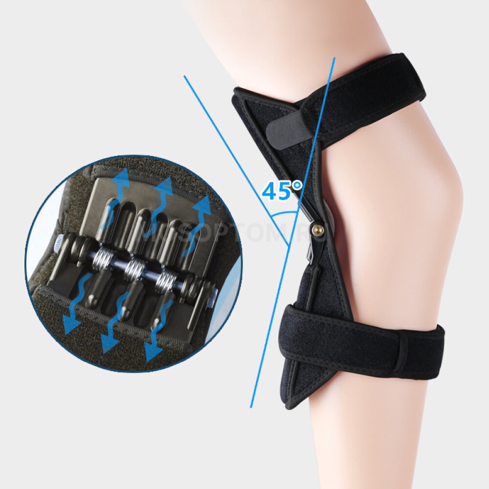 Нескользящий бандаж с поддержкой коленного сустава оптом - Фото №4