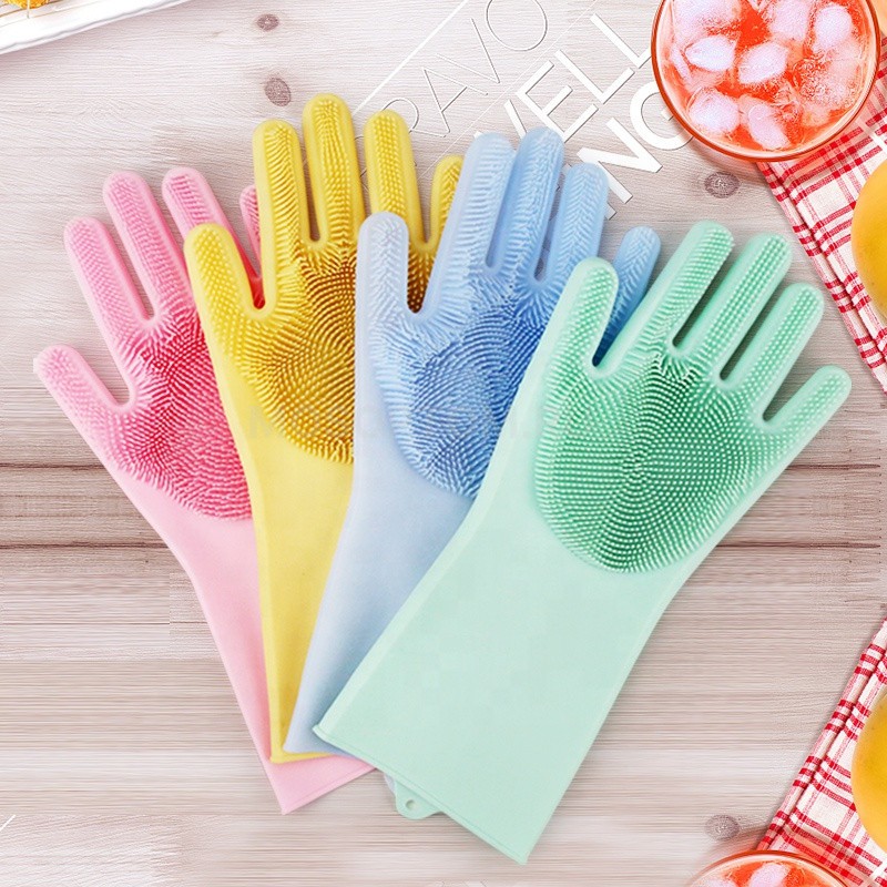 Многофункциональные силиконовые перчатки Magic Brush оптом - Фото №2