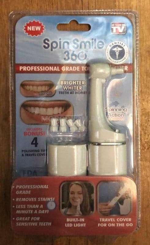 Отбеливающий прибор для зубов Spin Smile 360 Professional Grade Tooth Polisher оптом - Фото №3