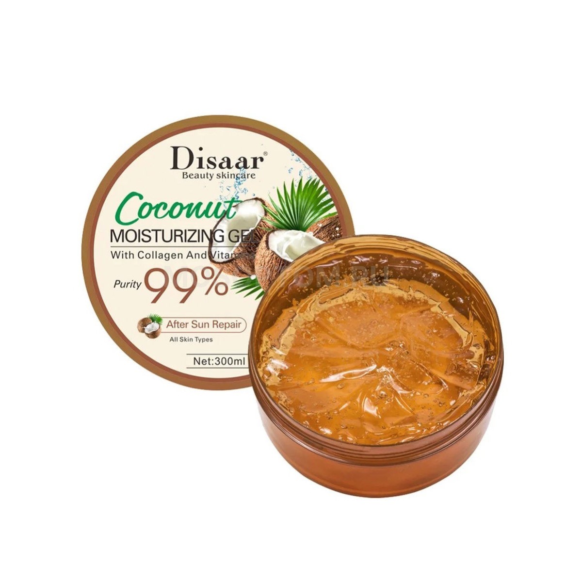 Гель для лица и тела с кокосом и коллагеном Disaar Coconut Skin Moisturizing Gel 99% 300мл оптом