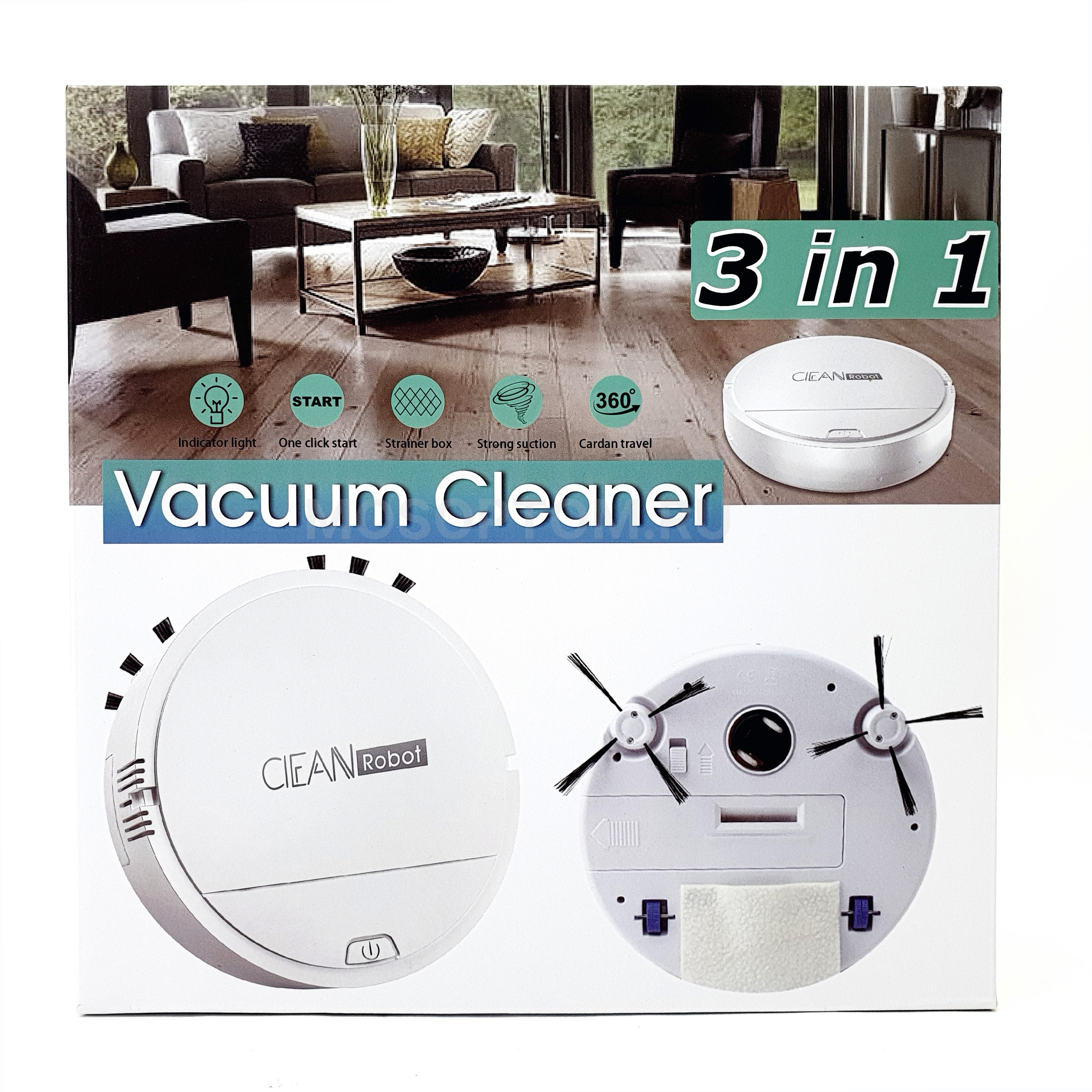 Робот пылесос Robot Clean Vacuum Cleaner 3in1 оптом - Фото №2