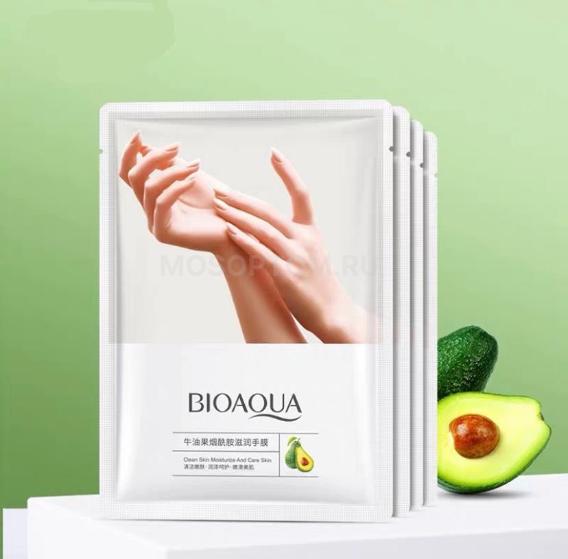 Маска-перчатки для рук с авокадо Bioaqua 35г оптом - Фото №5