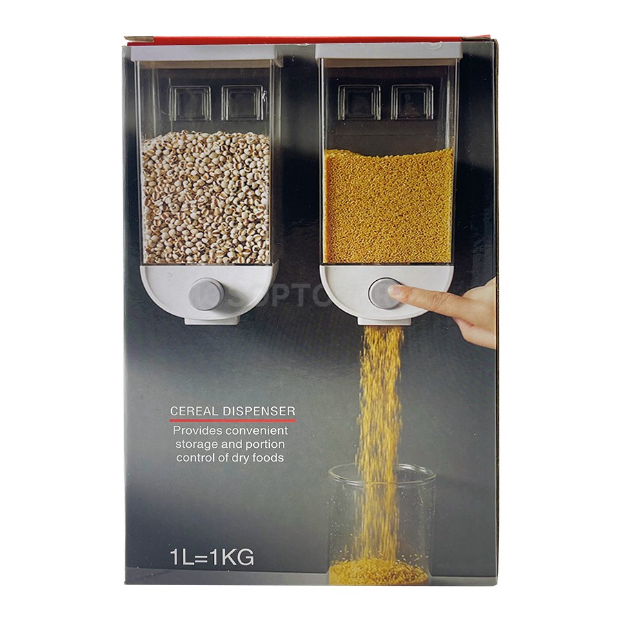 Контейнер-дозатор настенный для сыпучих продуктов Cereal Dispenser 1л=1kg оптом - Фото №5