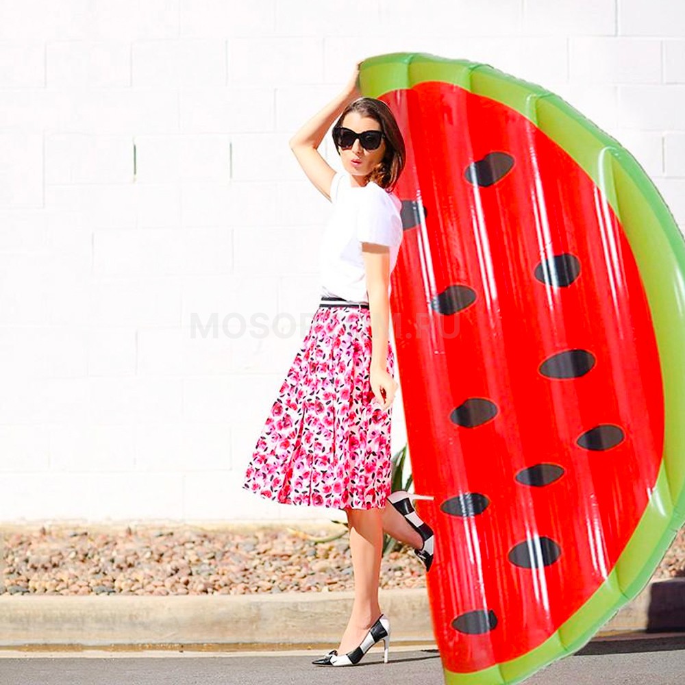 Матрас надувной Floating Row Inflatable Melon Mattress Долька Арбуза оптом - Фото №3