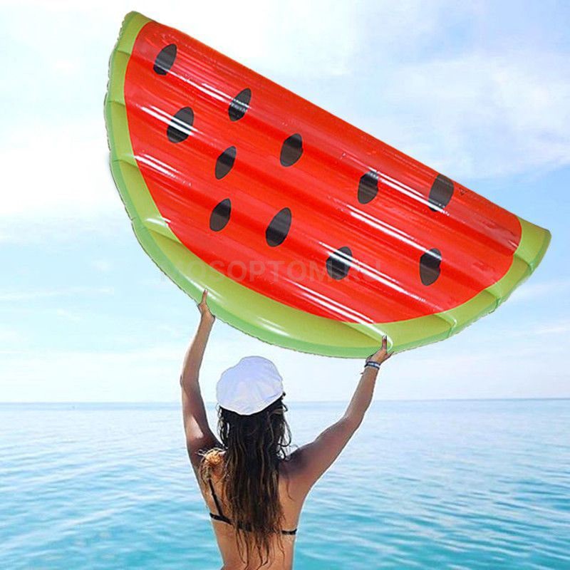 Матрас надувной Floating Row Inflatable Melon Mattress Долька Арбуза оптом - Фото №4