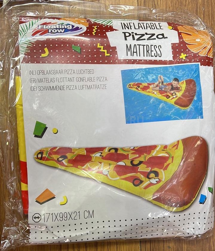 Матрас надувной Floating Row Inflatable Pizza Mattress Кусочек пиццы оптом - Фото №4