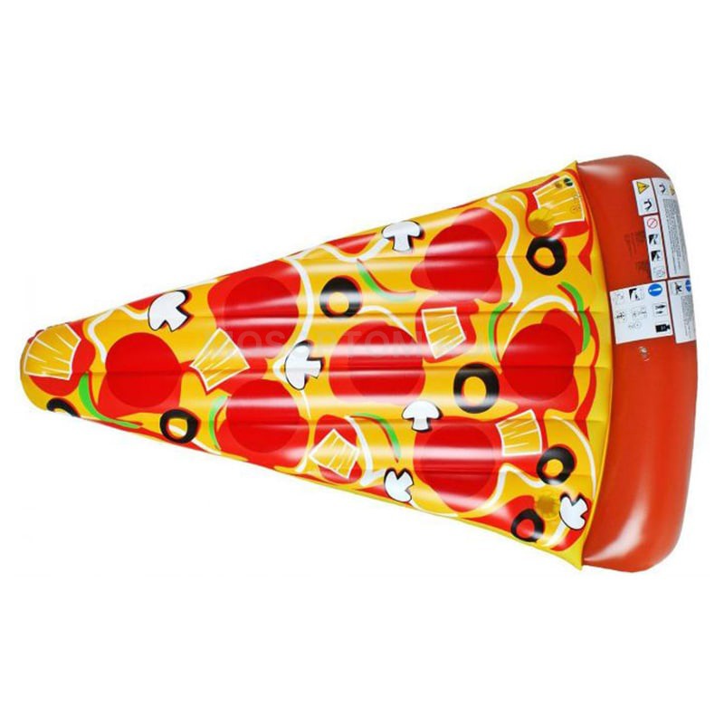 Матрас надувной Floating Row Inflatable Pizza Mattress Кусочек пиццы оптом