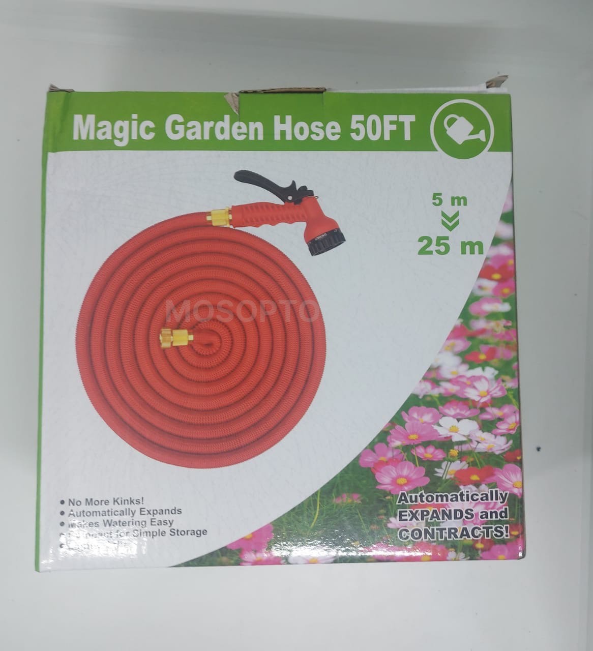 Шланг поливочный растягивающийся Magic Garden Hose 50FT 5м-25м оптом - Фото №3