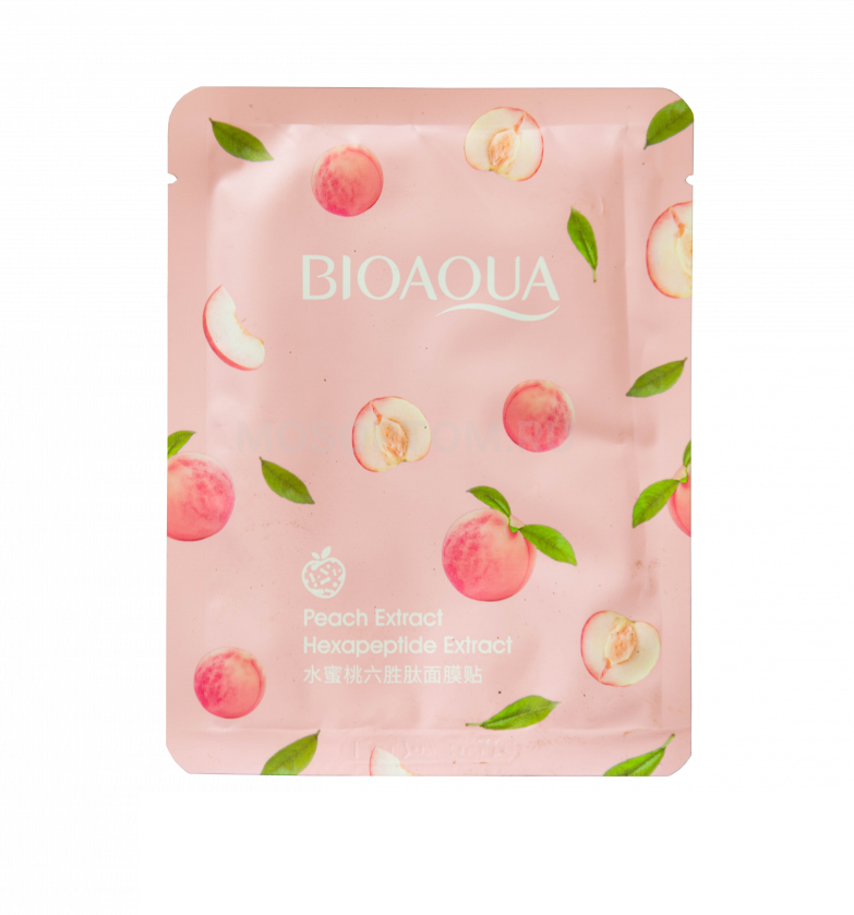 Тканевая маска для лица с экстрактом персика BioAqua Peach Extract 25г оптом