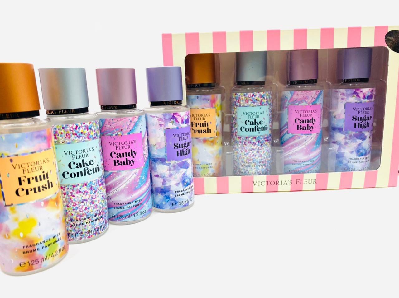 Подарочный набор парфюмированных спреев для тела Victoria's Fleur №2 4х125мл оптом
