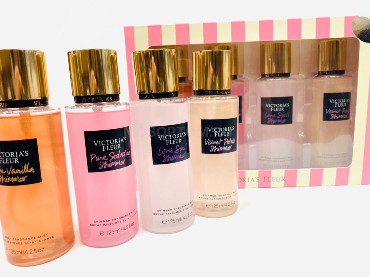 Подарочный набор парфюмированных спреев для тела Victoria's Fleur №1 4х125мл оптом