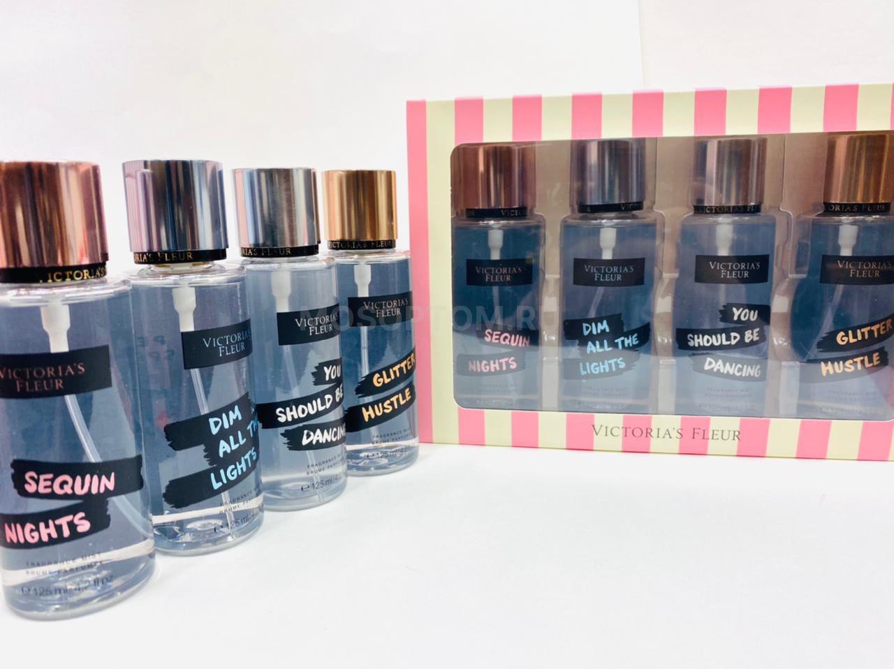 Подарочный набор парфюмированных спреев для тела Victoria's Fleur №8 4х125мл оптом