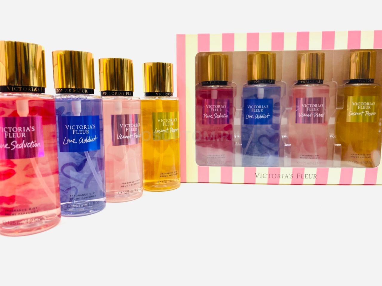 Подарочный набор парфюмированных спреев для тела Victoria's Fleur №9 4х125мл оптом