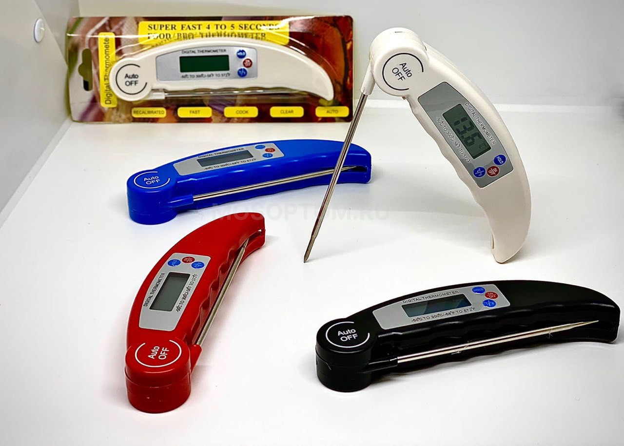 Электронный складной пищевой термометр Digital Thermometer c дисплеем оптом - Фото №2