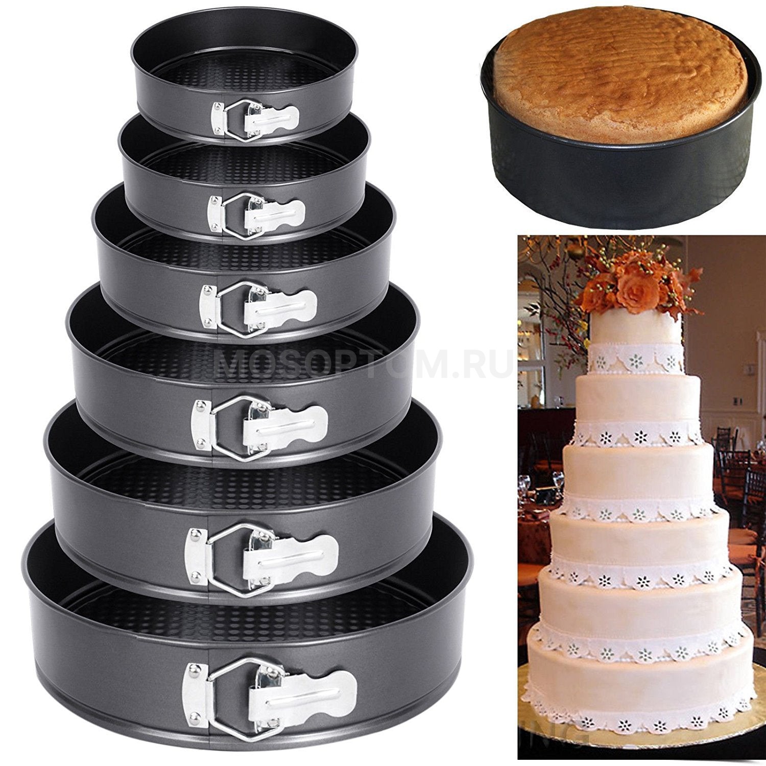 Форма для выпечки 6Pcs Round Shape Cake Mould 6шт оптом