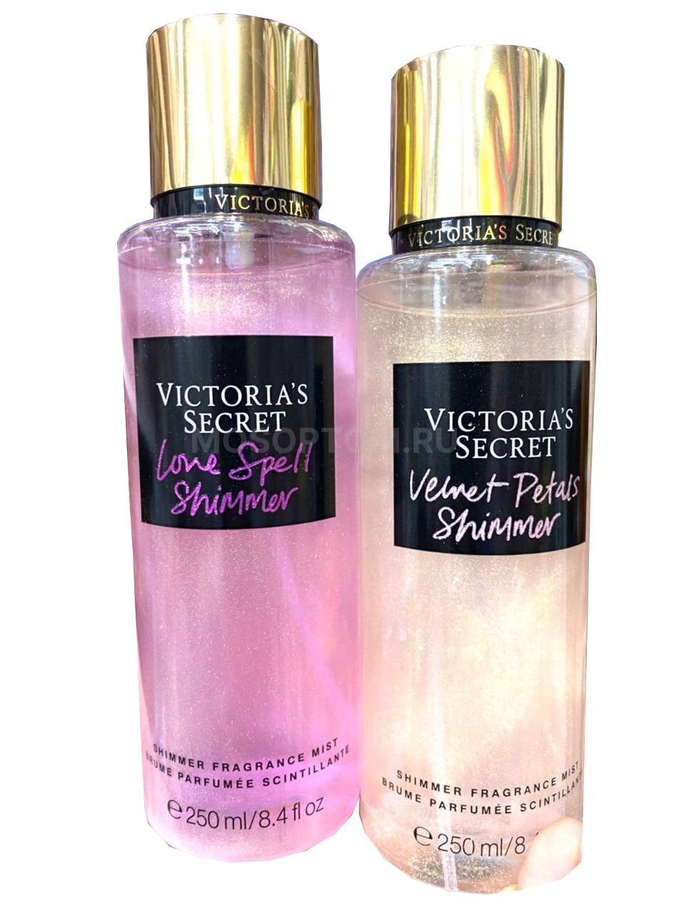 Набор из двух парфюмированных спреев с шиммером Victoria's Secret Love Spell Shimmer и Velvet Petals Shimmer 250мл оптом