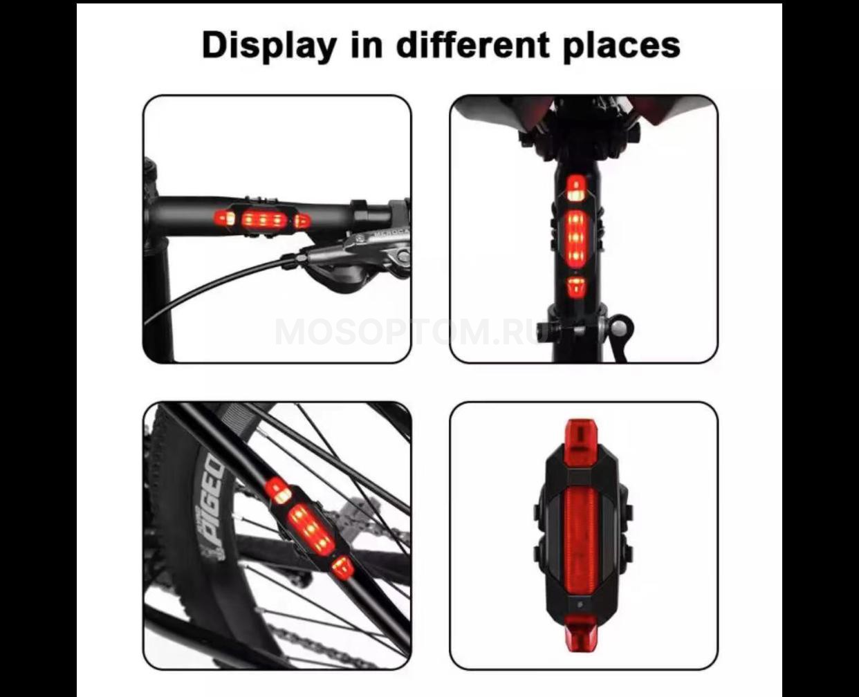 Фонарь велосипедный со стопом Happy Rider Bicycle Lights Set оптом - Фото №3