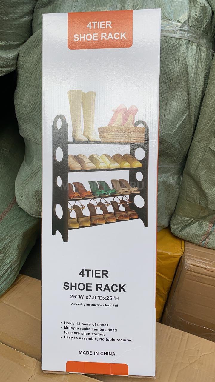 Органайзер-стойка для обуви 4 Tier Shoe Rack 4 полки оптом - Фото №2