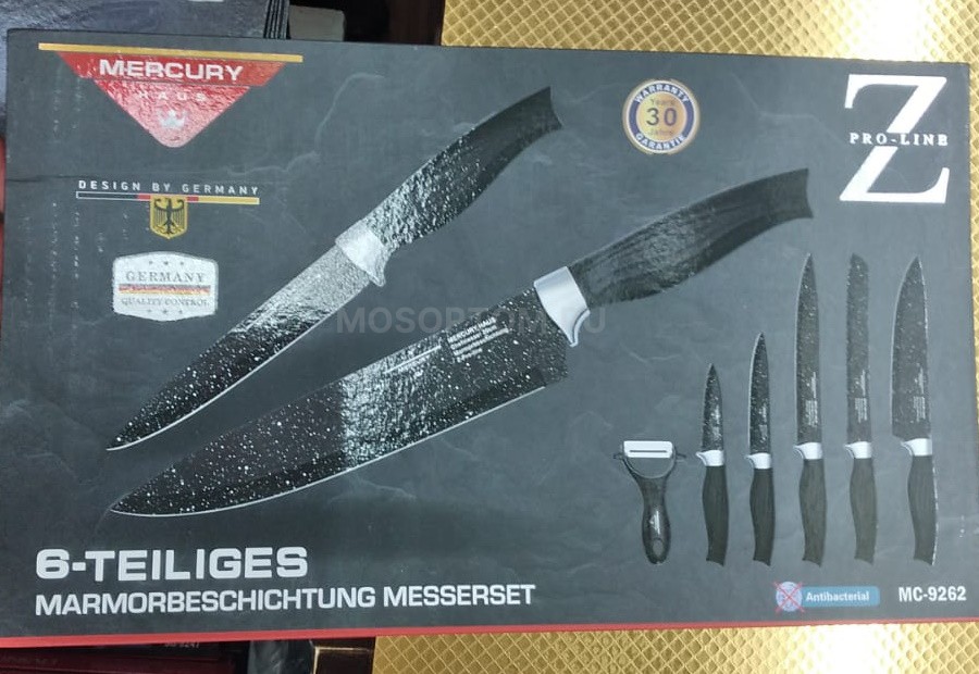 Набор ножей 6 предметов Mercury Haus MC-9262 оптом - Фото №2