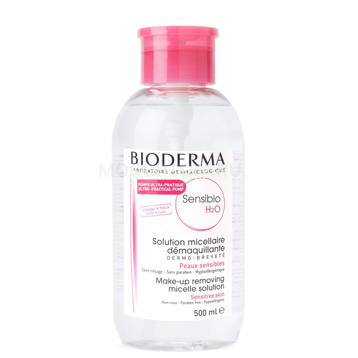 Мицеллярная вода для снятия макияжа Bioderma Sensibio H2O 500мл оптом
