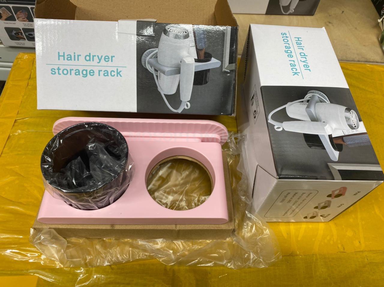 Настенный органайзер-держатель для фена Hair Dryer Storage Rack оптом - Фото №2