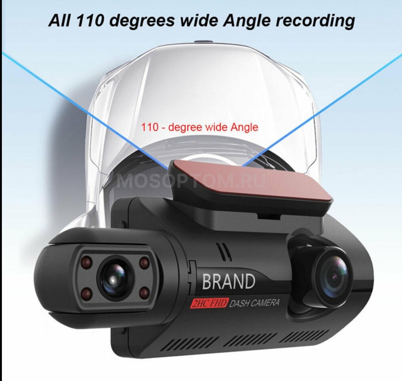 Автомобильный видеорегистратор BlackBOX DVR A68 Dual Lens, 2 камеры, Full HD 1080 оптом - Фото №8