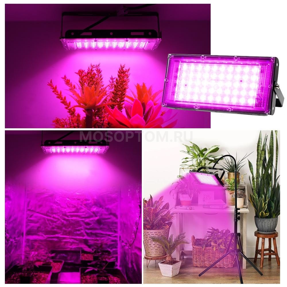 Фитопрожектор светодиодный для выращивания растений Plant Grow Light с полным спектром 100Вт оптом - Фото №5