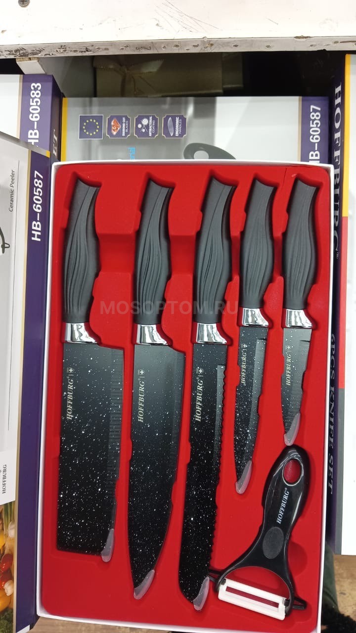 Набор кухонных ножей Hoffburg HB-60587 из 6 предметов оптом - Фото №2