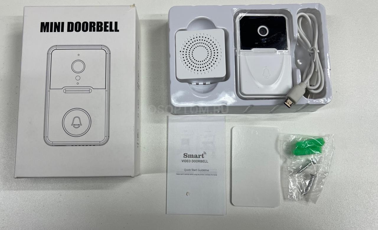 Видеодомофон для входной двери с экраном Mini Doorbell Smart оптом - Фото №2