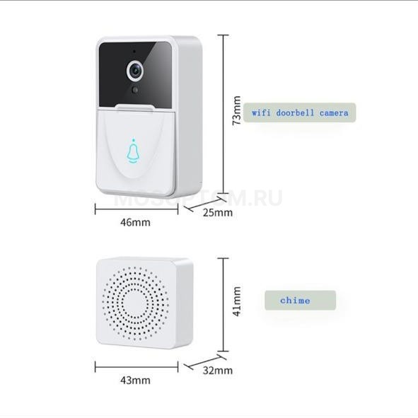 Видеодомофон для входной двери с экраном Mini Doorbell Smart оптом - Фото №5