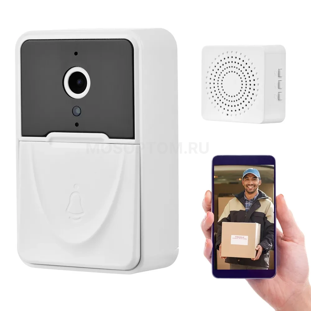 Видеодомофон для входной двери с экраном Mini Doorbell Smart оптом