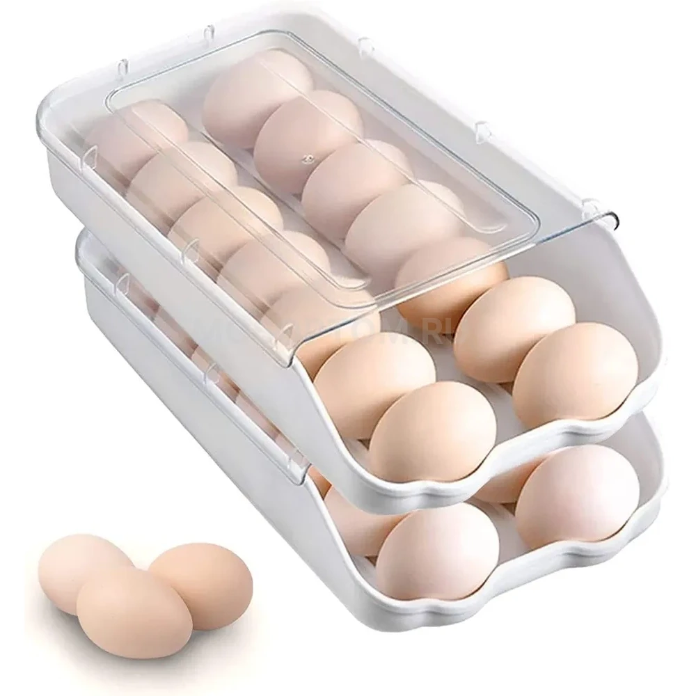Контейнер для хранения яиц с автоподкатом Egg Storage Box оптом