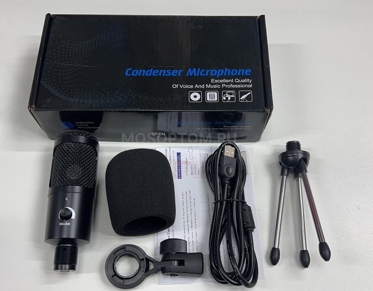 Микрофон профессиональный конденсаторный Condenser Microphone оптом - Фото №2