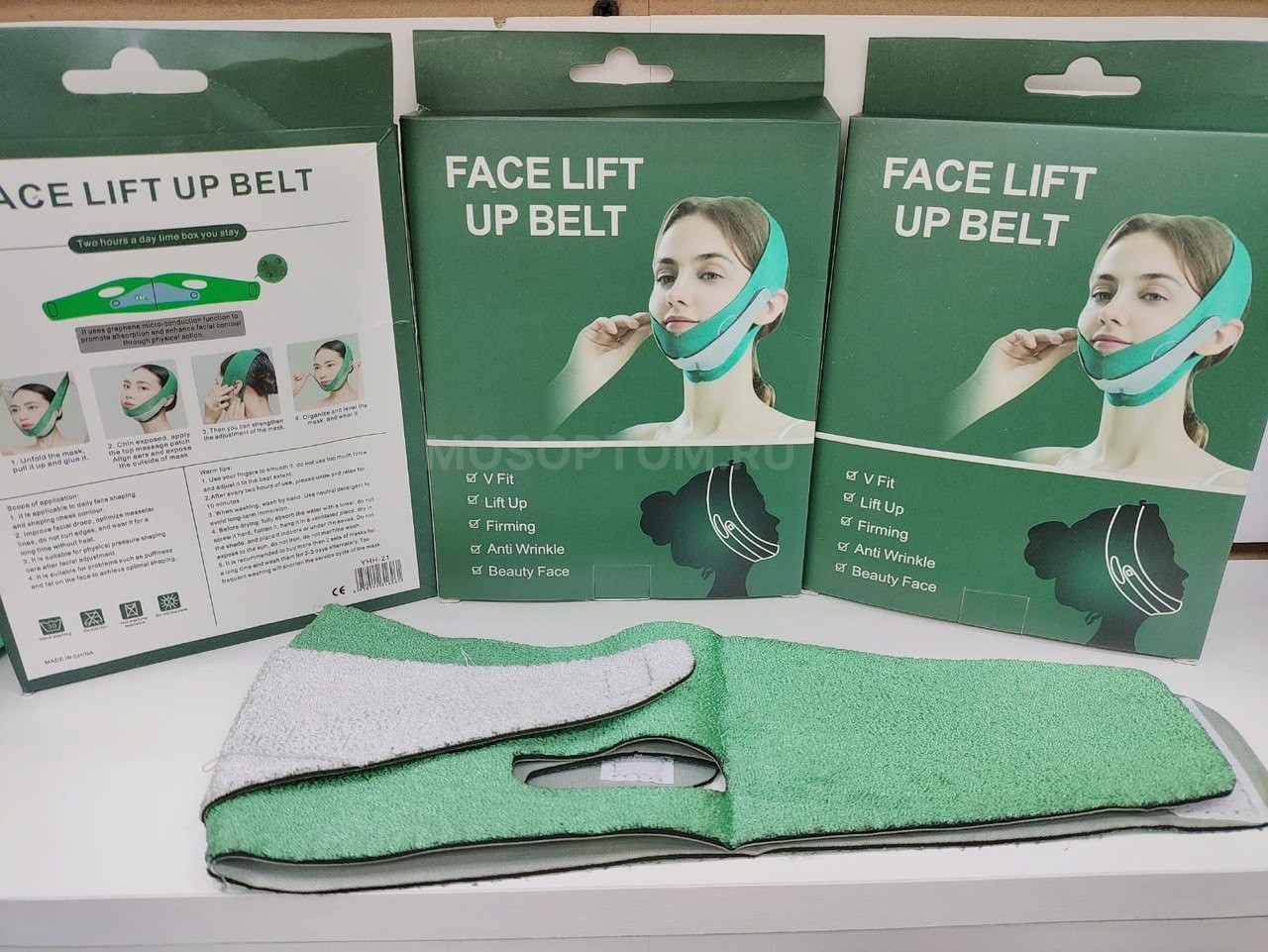 Бандаж косметический подтягивающий для лица Face Lift Up Belt оптом - Фото №2
