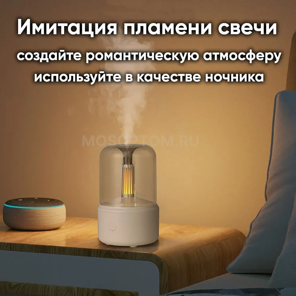 Ультразвуковой увлажнитель воздуха аромадиффузор с имитацией пламени оптом - Фото №6