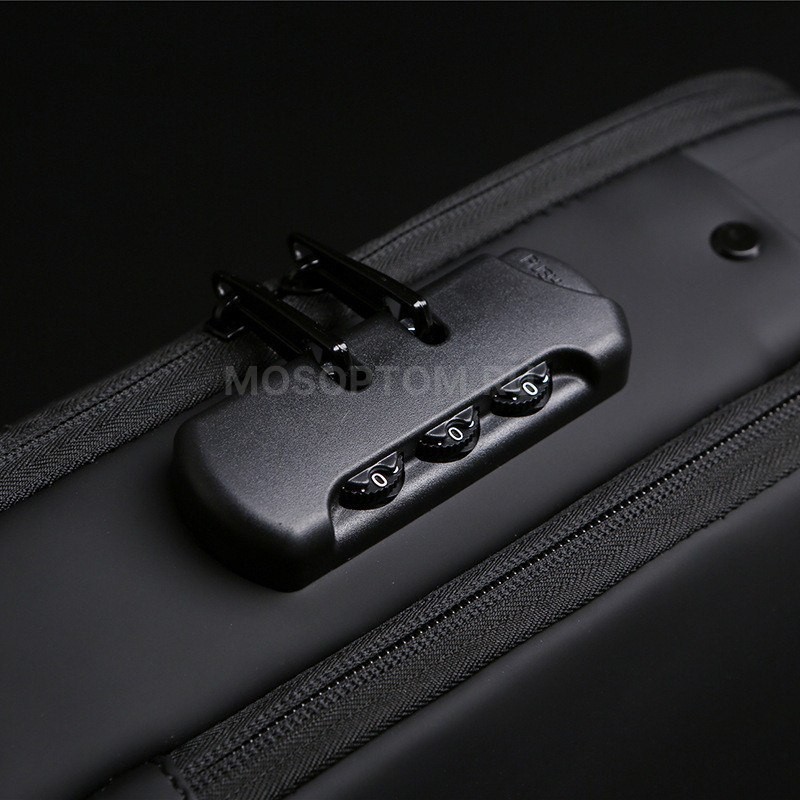 Мужская сумка кросс-боди с внешним USB-портом и кодовым замком Fashion оптом - Фото №9