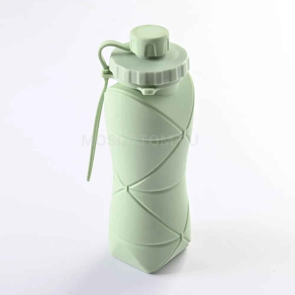 Спортивная складная бутылка Silicone Folding Bottle 600мл оптом