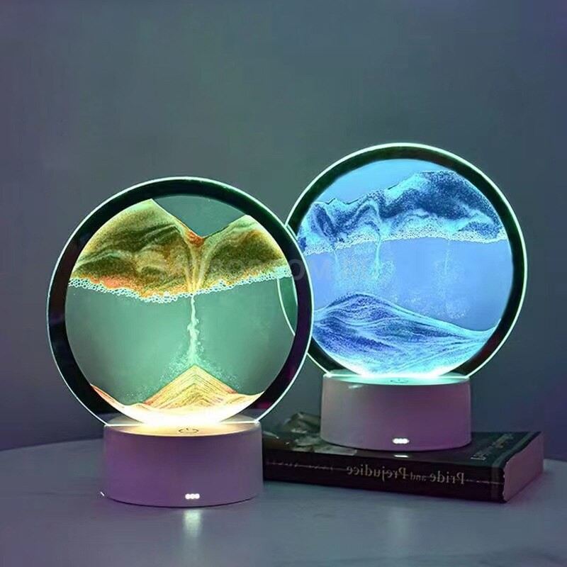 Настольная лампа 3D с эффектом зыбучего песка Desk Lamp оптом - Фото №3