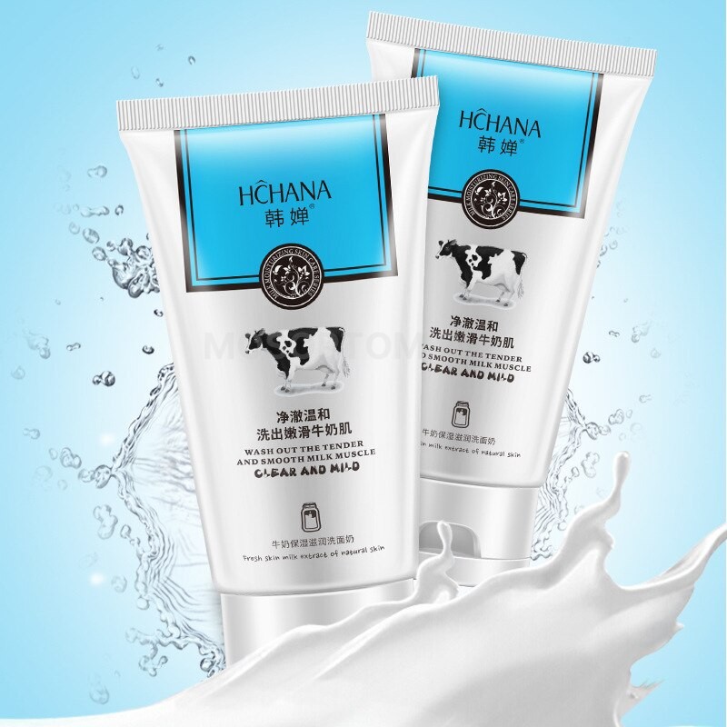 Пенка для умывания с молочным протеином Hchana Natural Skin Care Fresh Milk Extraction 100мл оптом