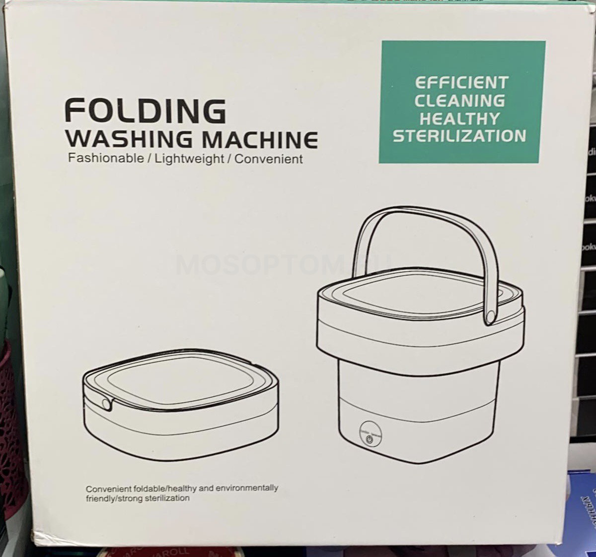 Мини стиральная машинка Folding Washing Machine Efficient Cleaning Healthy Sterilization оптом - Фото №3