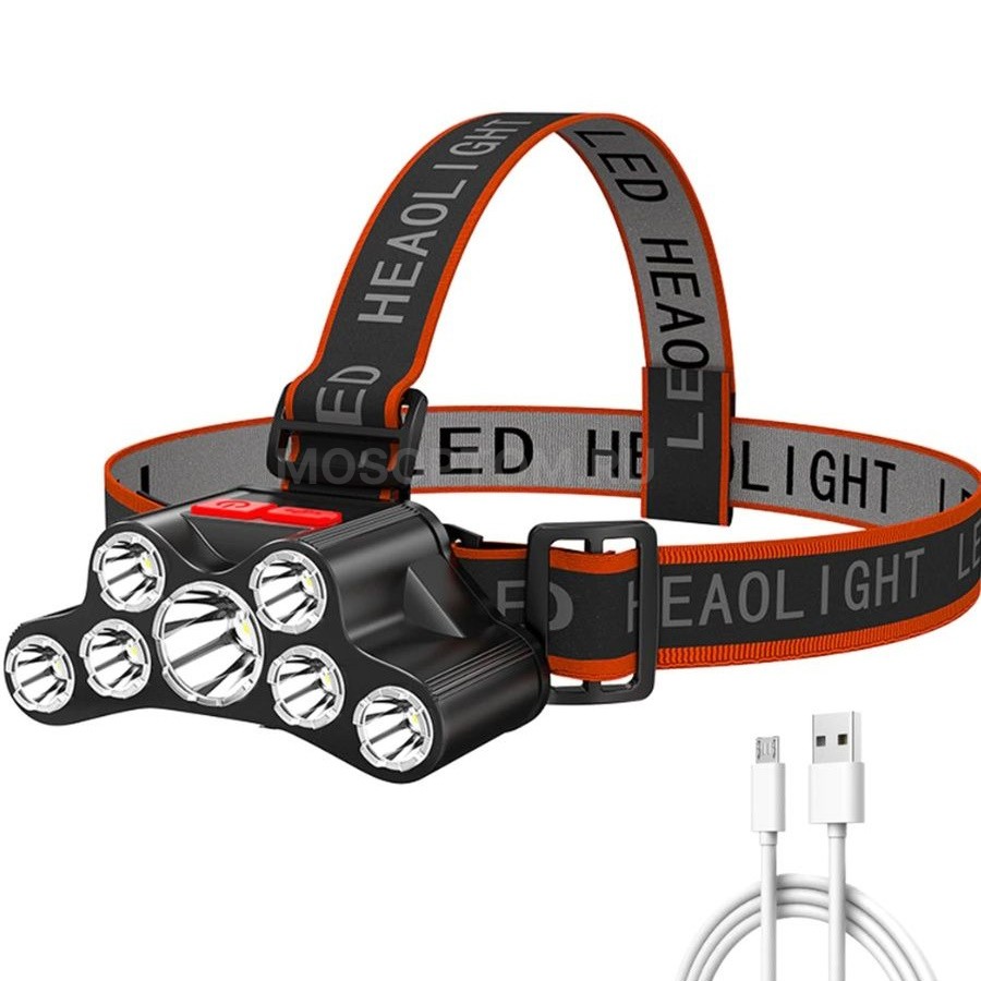 Фонарь налобный светодиодный 7 LED F-T26 (Ф-Т26) оптом