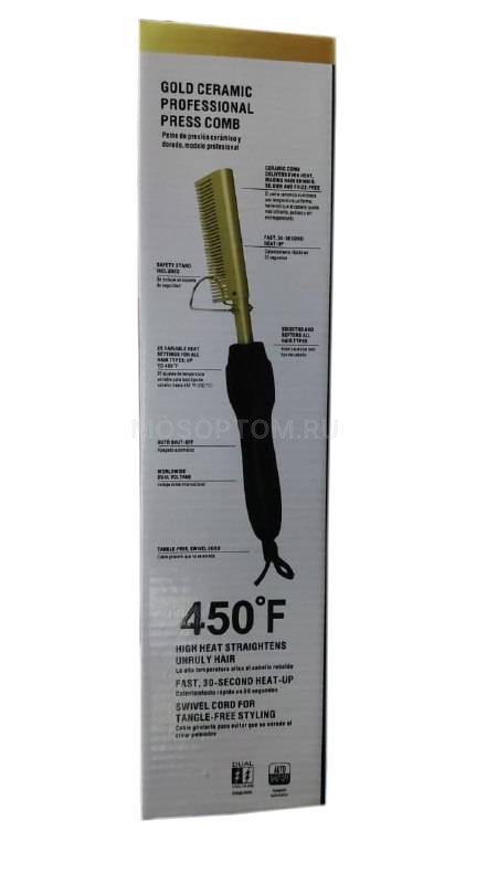 Электрическая расчёска-выпрямитель для волос High Heat LW-43 60Вт с регулировкой температуры оптом - Фото №8