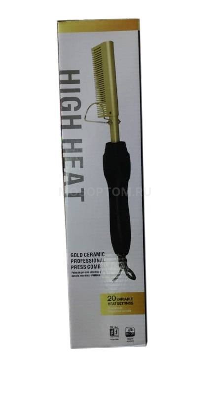 Электрическая расчёска-выпрямитель для волос High Heat LW-43 60Вт с регулировкой температуры оптом - Фото №9