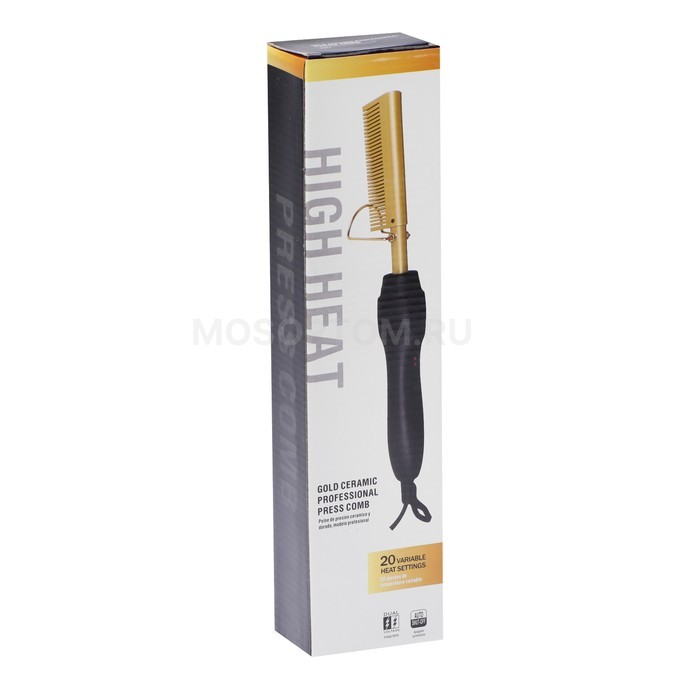 Электрическая расчёска-выпрямитель для волос High Heat LW-43 60Вт с регулировкой температуры оптом