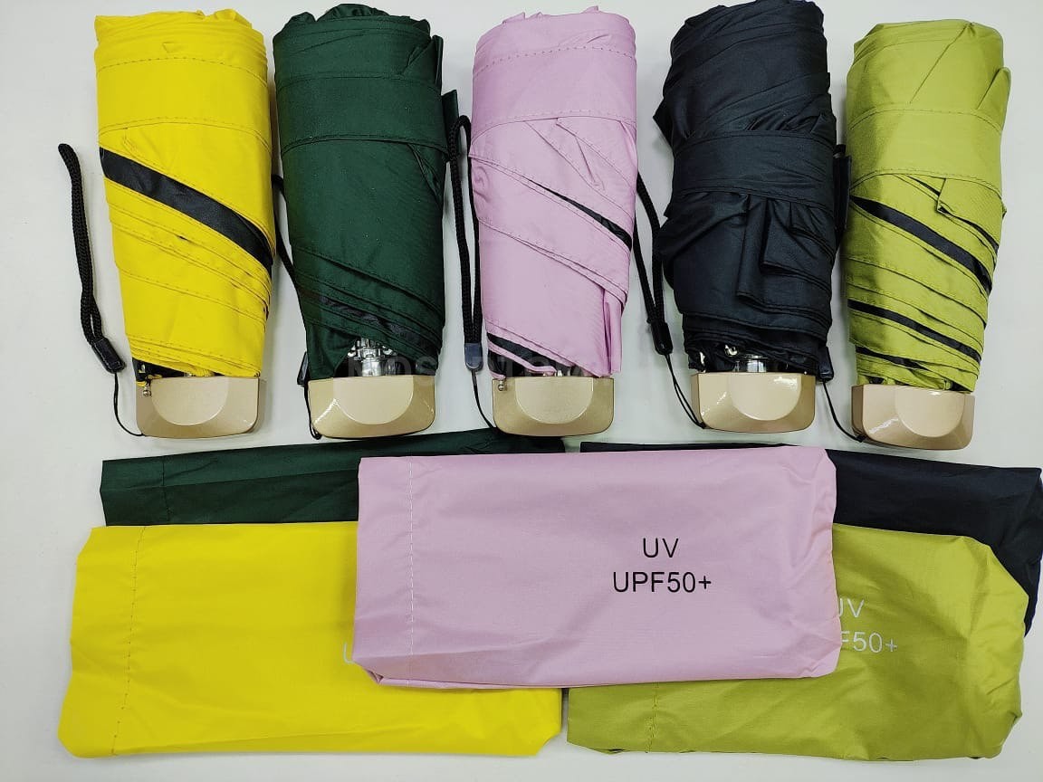 Портативный мини-зонт с защитой от солнца UV UPF50+ оптом - Фото №2