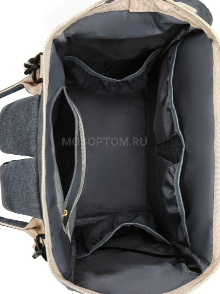 Многофункциональный рюкзак-органайзер для мам с USB портом оптом - Фото №6