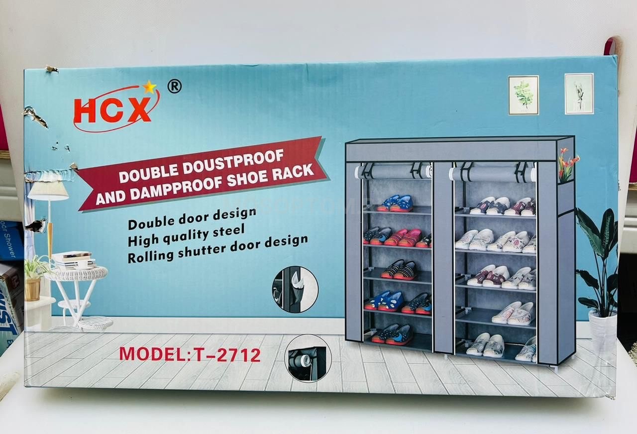 Двойной тканевый шкаф для обуви HCX Double Doustproof T-2712 оптом - Фото №2